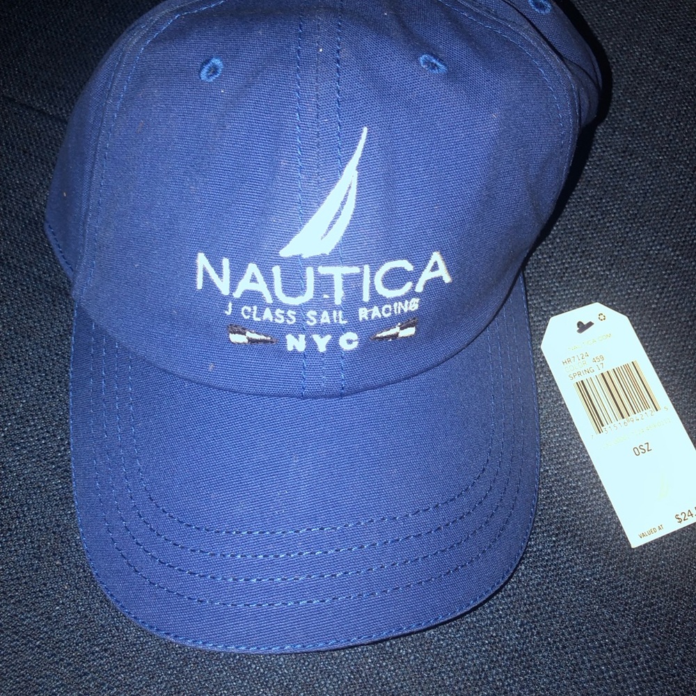 Nautica Navy Cap with Embroidered Logo